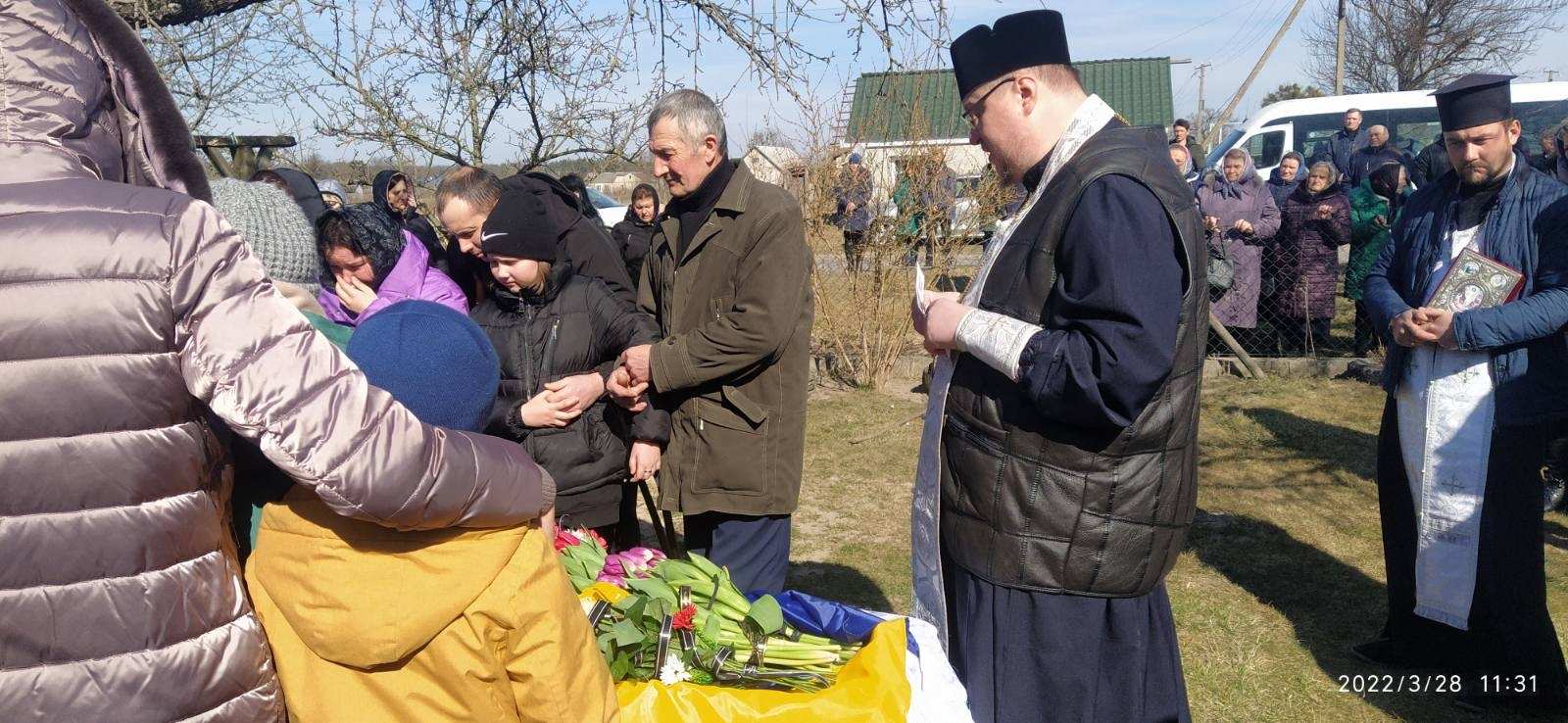 Похорон військового Василя Чайки